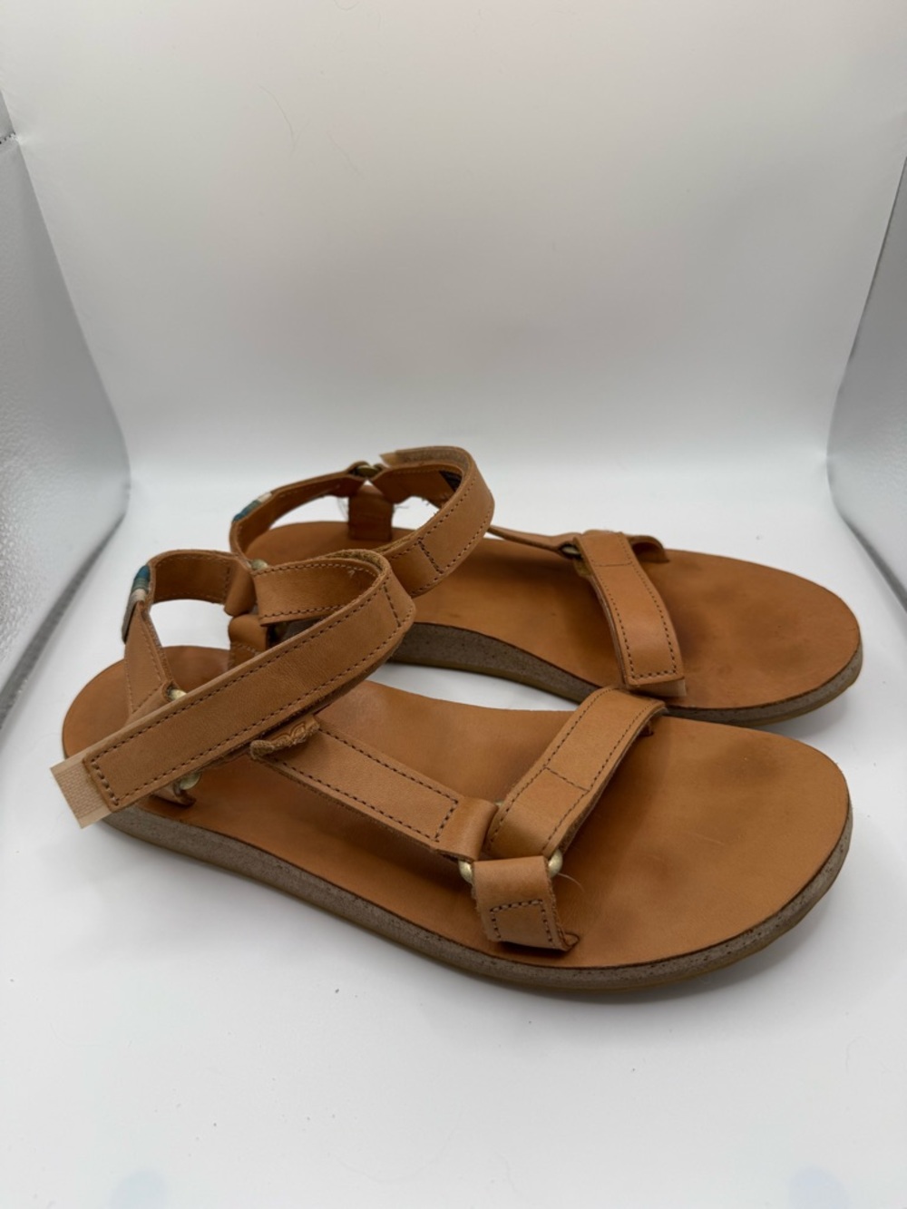 Teva Brown Leather Strappy Sandals